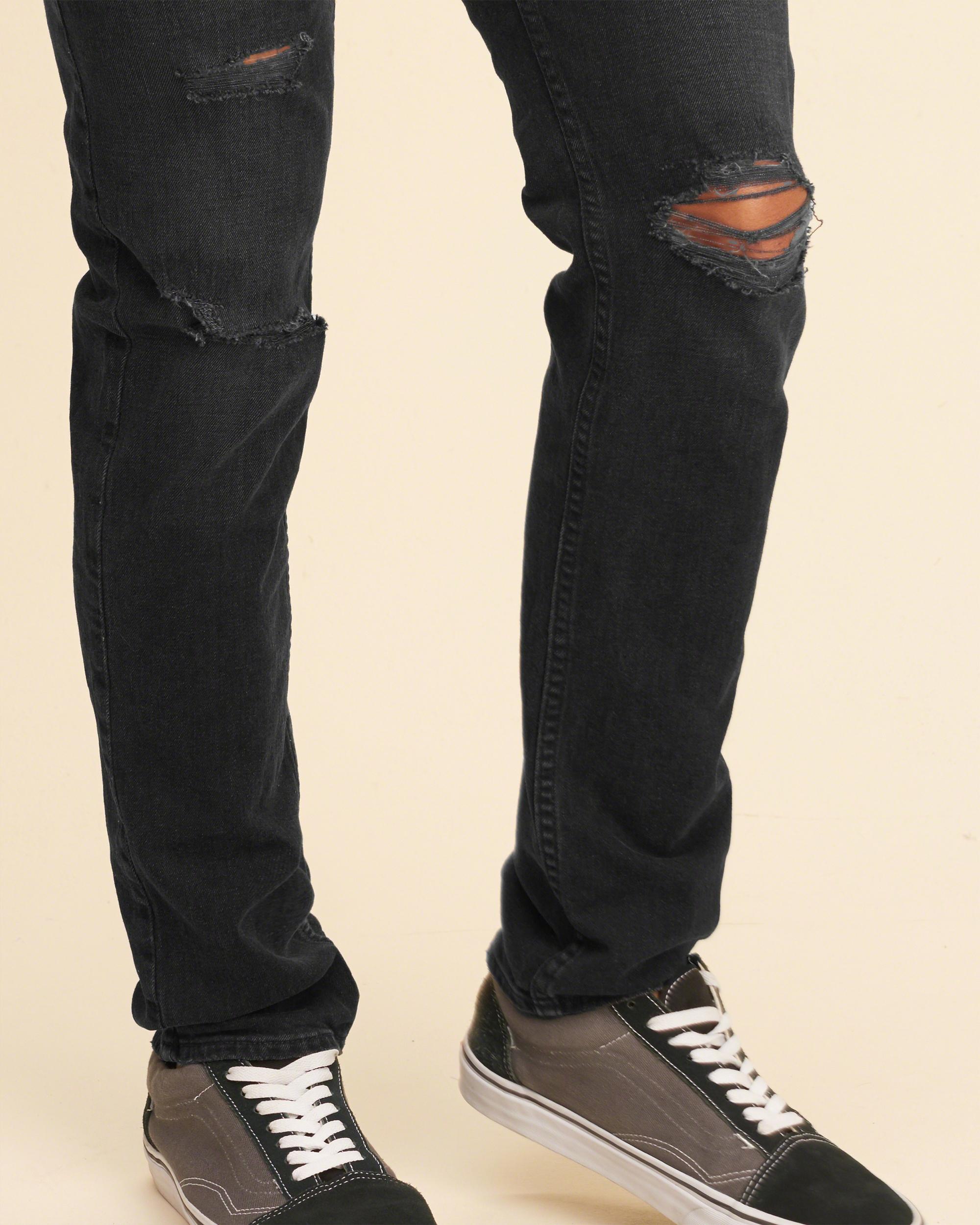 Lyst - Hollister Skinny Jeans in Black for Men